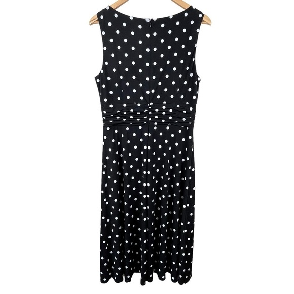 Draper’s and Damon’s Black & White Polka Dot Dress Size 12 - Picture 2 of 9